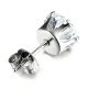 Серьга с кристаллом, 6х6х15мм SE234