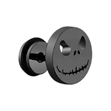 Серьга Хэллоуин, d.1см, цвет черный SE237-01