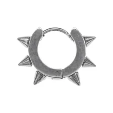 Серьга с шипами, 13х3х18мм, цвет серебряный SE241-01