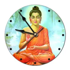 Часы настенные Будда 20см, пластик MCH004