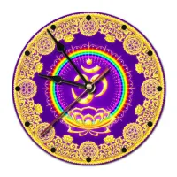 Часы настенные Ом 20см, пластик MCH019