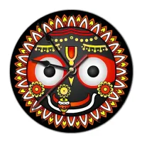 Часы настенные Джаганнатха 20см, пластик MCH022