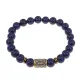 Браслет со славянской руной Алатырь и нат.камнем Лазурит, 8мм BSRN-03-10