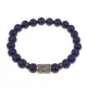 Браслет со славянской руной Радуга и нат.камнем Лазурит, 8мм BSRN-04-10