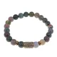 Браслет со славянской руной Треба и нат.камнем Яшма, 8мм BSRN-07-25