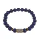 Браслет со славянской руной Уд и нат.камнем Лазурит, 8мм BSRN-11-10