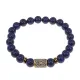 Браслет со славянской руной Рок и нат.камнем Лазурит, 8мм BSRN-13-10