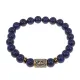 Браслет со славянской руной Даждьбог и нат.камнем Лазурит, 8мм BSRN-15-10