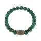 Браслет со славянской руной Есть и синт.камнем Малахит, 8мм BSRN-17-12