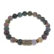 Браслет со славянской руной Есть и нат.камнем Яшма, 8мм BSRN-17-25