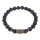 Браслет со славянской руной Исток и синт.камнем Синий авантюрин, 8мм BSRN-18-02