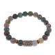 Браслет со славянской руной Исток и нат.камнем Яшма, 8мм BSRN-18-25