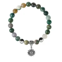 Браслет Глаз (от сглаза и порчи), Яшма 8мм BSPE1-16-3018