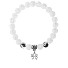 Браслет Лотос (гармония и развитие), Сахарный кварц 8мм BSPE1-18-3005