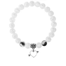 Браслет Сердце (любовь), Сахарный кварц 8мм BSPE1-18-3011
