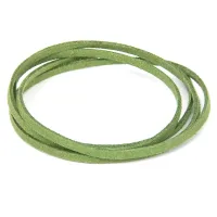 Замшевый шнурок для амулета, цвет зелёный SHZ1037