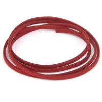 Замшевый шнурок для амулета, цвет тёмно-красный SHZ1048