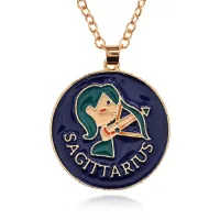 Кулон Знаки Зодиака, d.27,5мм, Стрелец BJK400-03