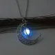 Светящийся кулон Месяц, 3,5х3см, цвет свечения – синий LGK041