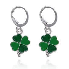 Серьги Клевер, 30х12,5х12,5мм SE258