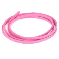 Замшевый шнурок для амулета, цвет светло-розовый SHZ1069