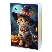 Обложка для паспорта Котёнок Хэллоуин MOB777
