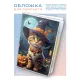 Обложка для паспорта Котенок Хэллоуин MOB777