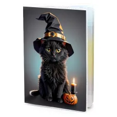 Обложка для паспорта Котёнок в шляпе волшебника MOB779