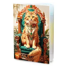 Обложка для паспорта Тропический кот MOB783