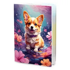 Обложка для паспорта Щенок корги MOB791