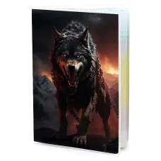 Обложка для паспорта Свирепый волк MOB801