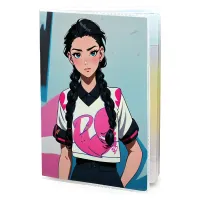 Обложка для паспорта Аниме девушка MOB807