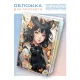 Обложка для паспорта Аниме девушка и кошка MOB815