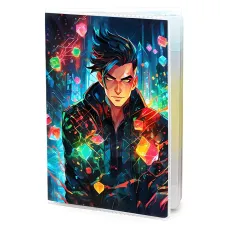 Обложка для паспорта Киберпанк мужчина MOB822