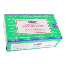 Блок благовоний Ayurveda (Аюрведа) 12 упаковок по 15 грамм Satya-15-BL