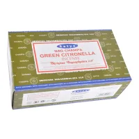 Блок благовоний Green Citronella (Зеленая цитронелла) 12 упаковок по 15 грамм Satya-15-BL