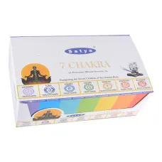 Блок благовоний Premium 7 Chakra (7 чакр премиум) 12 упаковок по 15 грамм Satya-15-BL