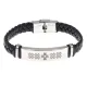 Кожаный браслет с гравировкой Звезда креста BSKR1-117