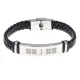 Кожаный браслет с гравировкой Руна Исток BSKR1-138