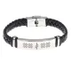 Кожаный браслет с гравировкой Руна Опора BSKR1-142