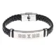 Кожаный браслет с гравировкой Руна Рок (Жива) BSKR1-143