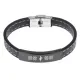 Кожаный браслет с гравировкой Руна Опора BSKR2-142