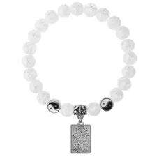 Браслет Таро - Луна, Сахарный кварц 8мм BSPE1-18-3023