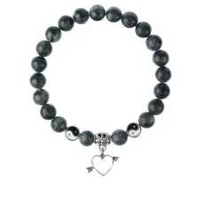 Браслет Сердце (любовь), Лабрадор 8мм BSPE1-19-3011