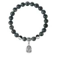 Браслет Фараон (благополучие, процветание), Лабрадор 8мм BSPE1-19-3015