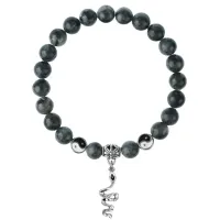 Браслет Змея (мудрость, здоровье, долголетие), Лабрадор 8мм BSPE1-19-3017