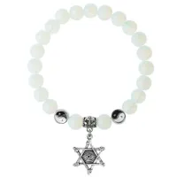 Браслет Глаз (от сглаза и порчи), Лунный камень 8мм BSPE1-20-3002