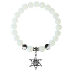 Браслет Глаз (от сглаза и порчи), Лунный камень 8мм BSPE1-20-3002