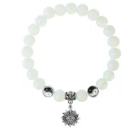 Браслет Глаз (от сглаза и порчи), Лунный камень 8мм BSPE1-20-3018