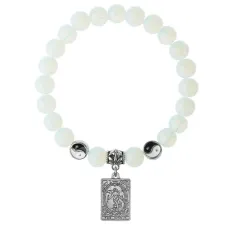 Браслет Таро - Мир, Лунный камень 8мм BSPE1-20-3019